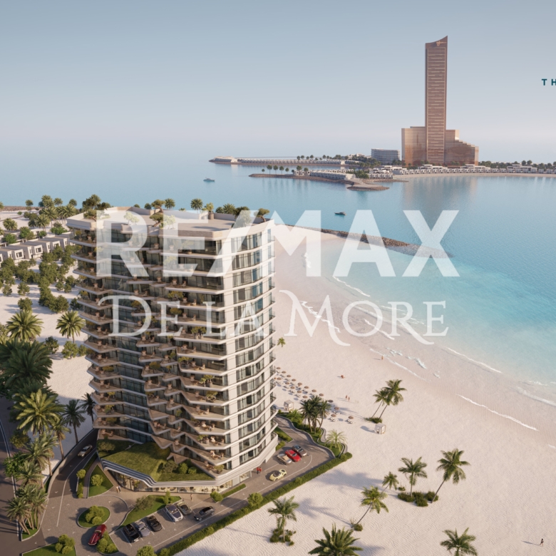 Beach Vista - Apartments for sale on Al Marjan Island, Ras Al Khaimah, United Arab Emirates with a view of the Wynn Casino, first casion in the middle east.